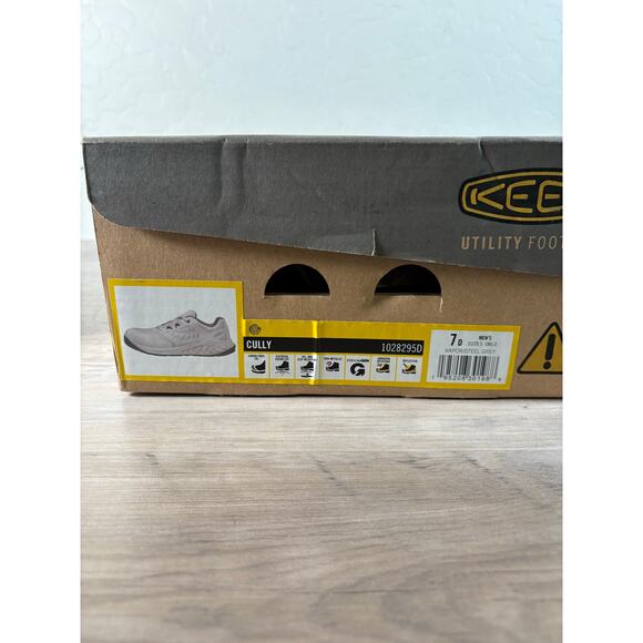 Keen Cully Men\'s Composite Toe Utility Work Shoe Grey Men\'s Size 7 D EU 39.5 NIB
